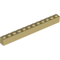 Lego kostka (kostička) 1x12, béžová (4114049, 6075179)